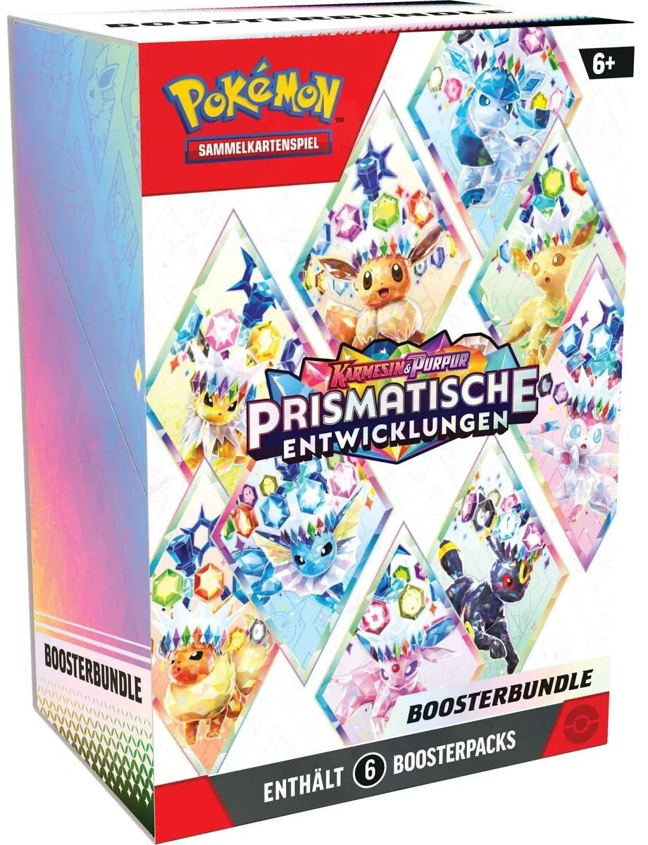 Pokemon TCG - Karmesin & Purpur 8.5: Prismatische Entwicklungen Boosterbundle DE