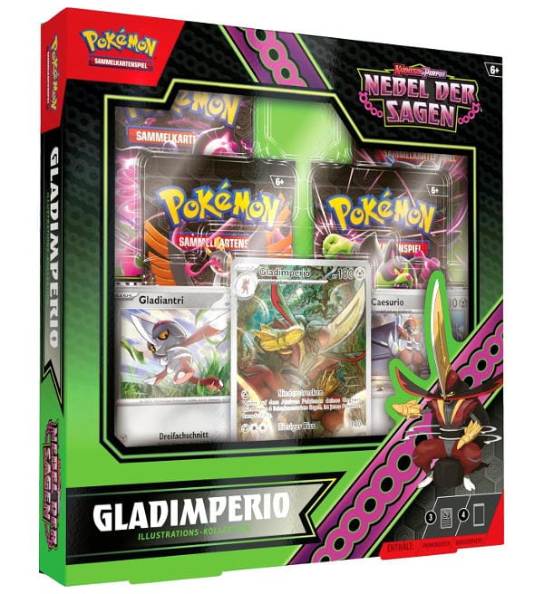 Pokemon TCG - Karmesin & Purpur 6.5: Nebel der Sagen Illustrations-Kollektion-Gladimperio EX DE