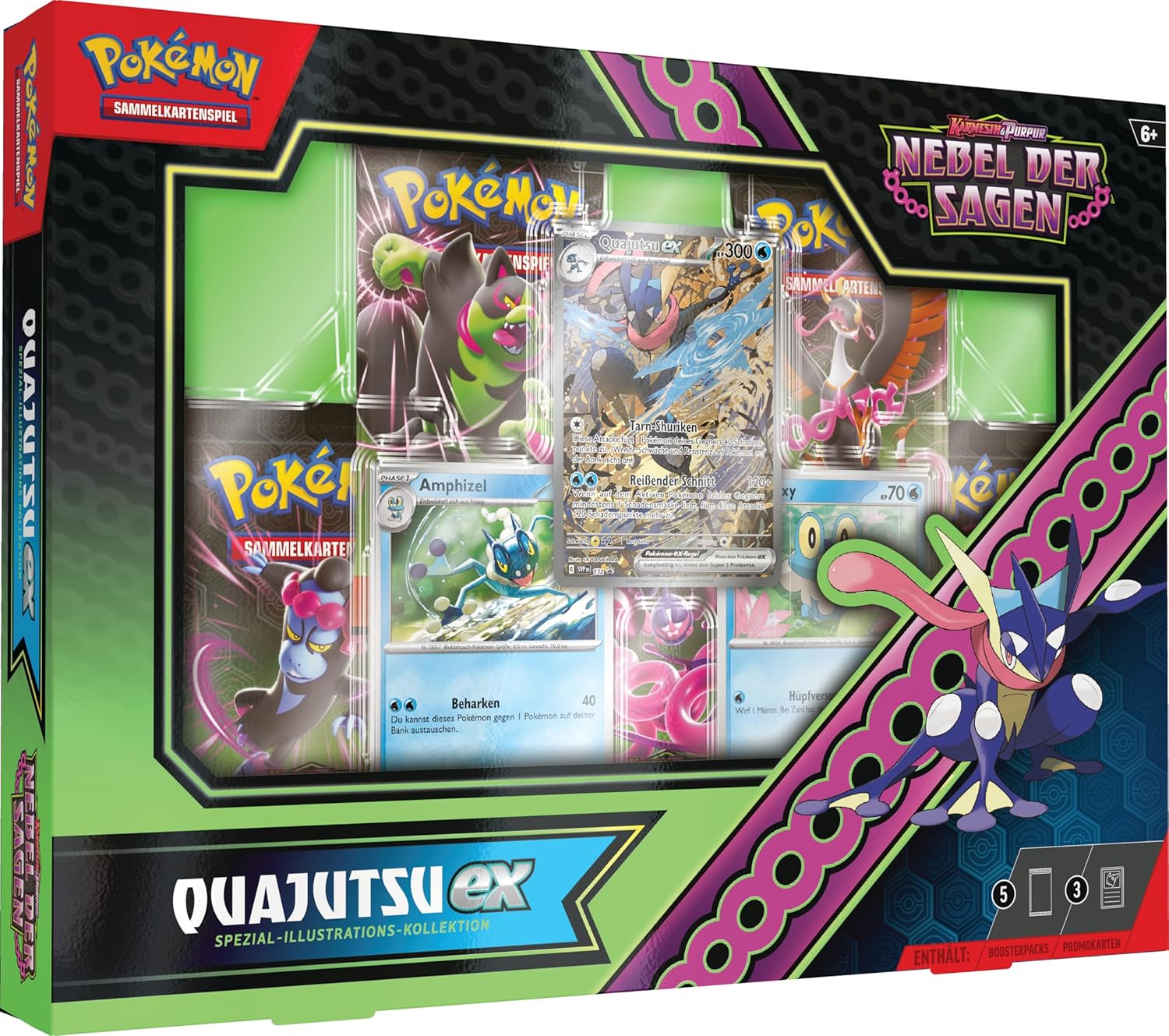 Pokemon TCG - Karmesin & Purpur 6.5: Nebel der Sagen Spezial-Illustrations-Kollektion-Quajutsu EX DE