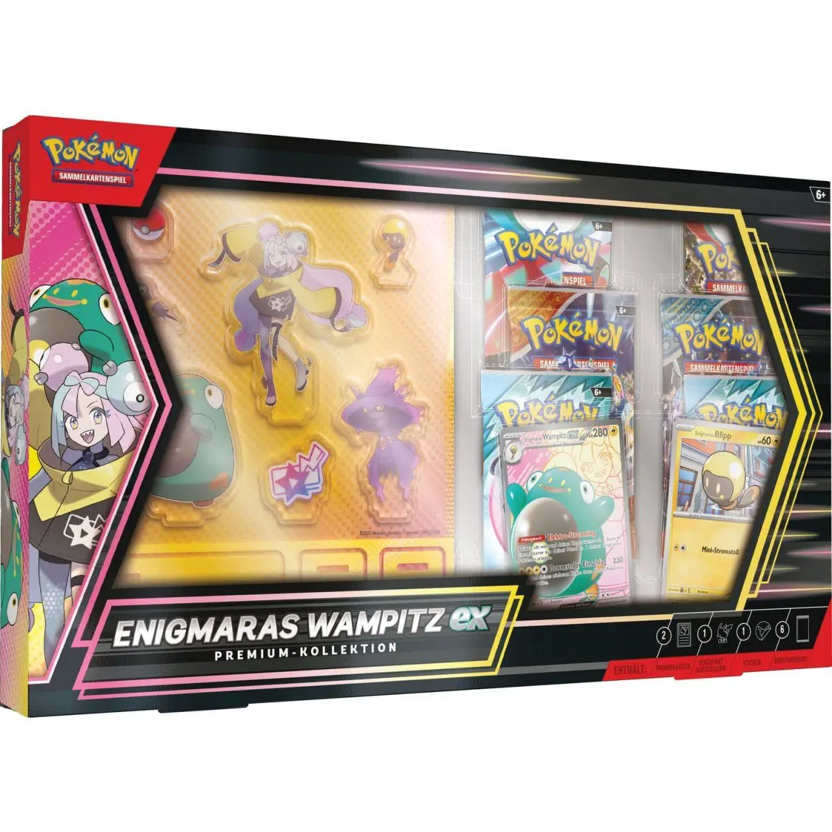 Pokemon TCG - Karmesin & Purpur: Enigmaras Wampitz ex Premium-Kollektion DE Pokemon TCG - Karmesin & Purpur: Enigmaras Wampitz ex Premium-Kollektion DE